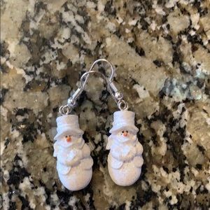 Snowman earrings